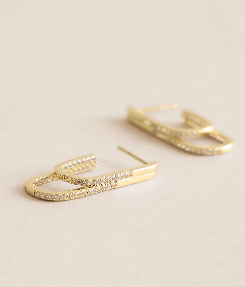 Jasmine Pave Double Earring