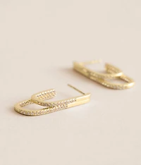 Jasmine Pave Double Earring