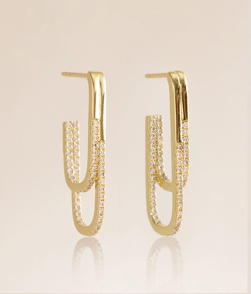 Jasmine Pave Double Earring