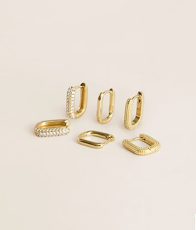 3 Pack Justine Earring Set