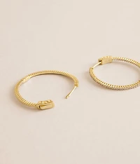 Kristen Oval Hoop Earring