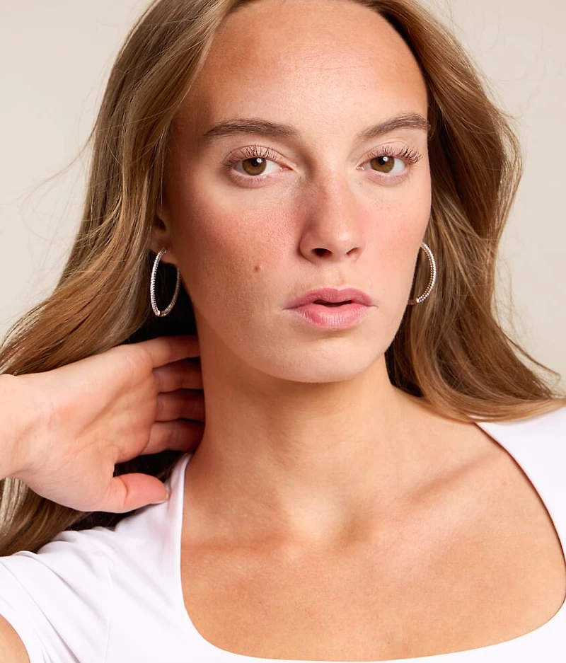 Kristen Oval Hoop Earring