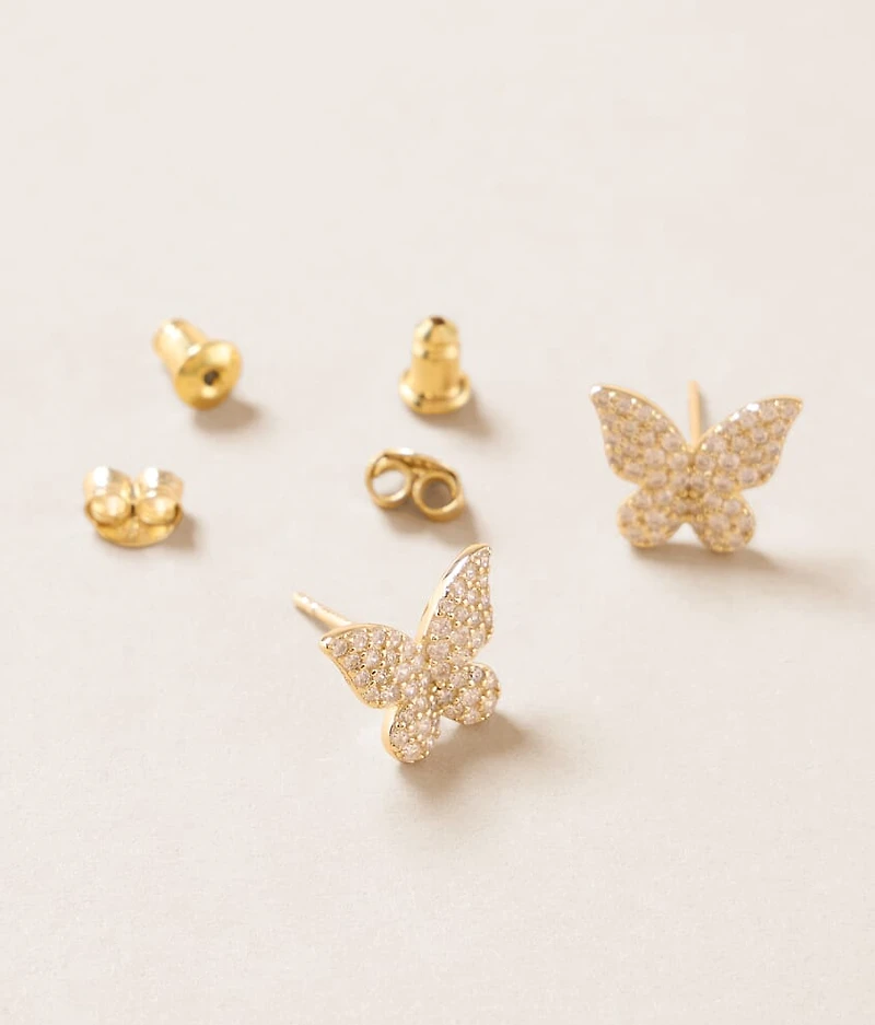 Elsie Pave Butterfly Earring
