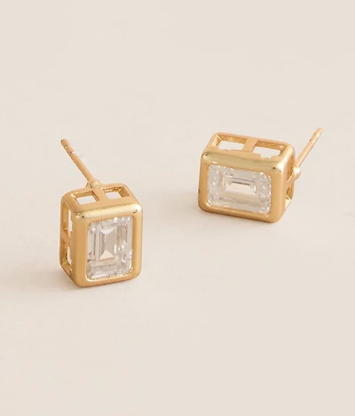 Laurel Bezel Earring
