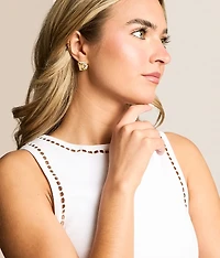 Marquise Sunburst Earring