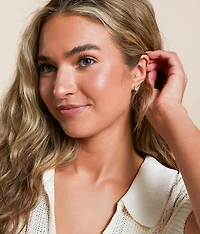Oval Cut Stud Earring