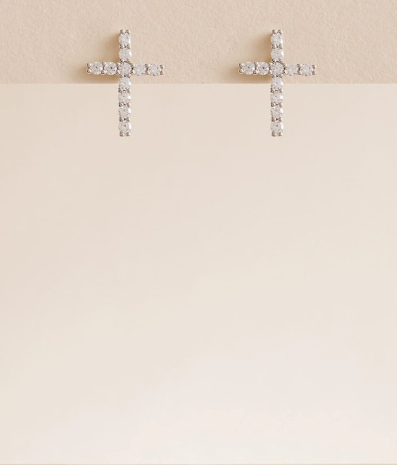 Cross Glitz Earring
