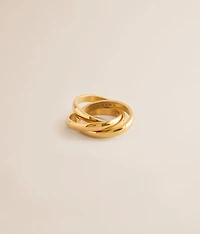 Golden Girl Linked Ring Set