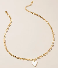 Jamie Enamel Heart Necklace