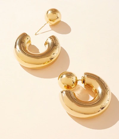 Kelly Tube Hoop Earring