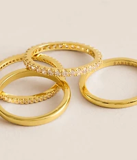 4 Pack Faye Ring Set