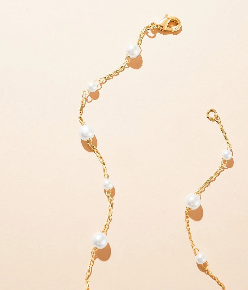 Mini Faux Pearl Choker Necklace