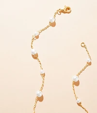 Mini Faux Pearl Choker Necklace