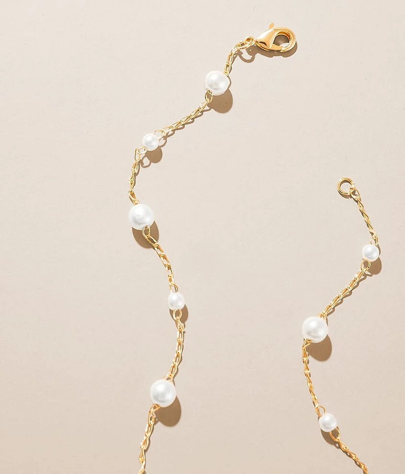 Mini Faux Pearl Choker Necklace