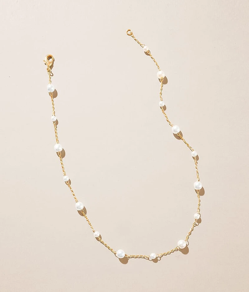 Mini Faux Pearl Choker Necklace
