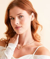 Nia Pave Heart Earring