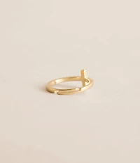 Pave Cross Ring
