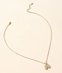 M Pave Initial Necklace