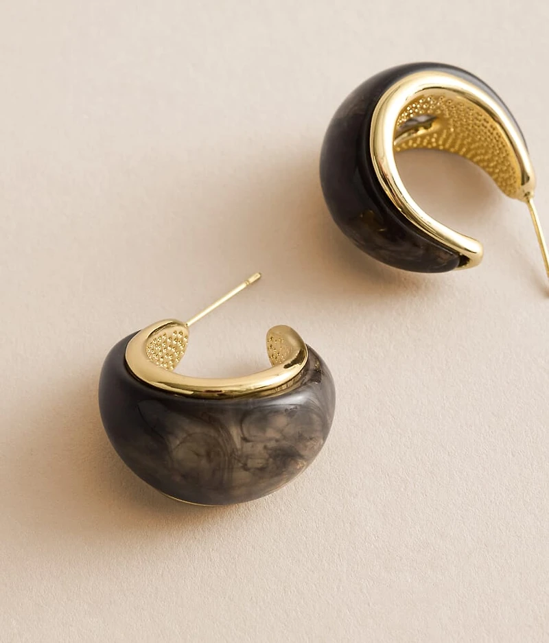 Co. Olivia Resin Hoop Earring