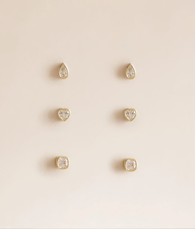 Lizzie Bezel Earring
