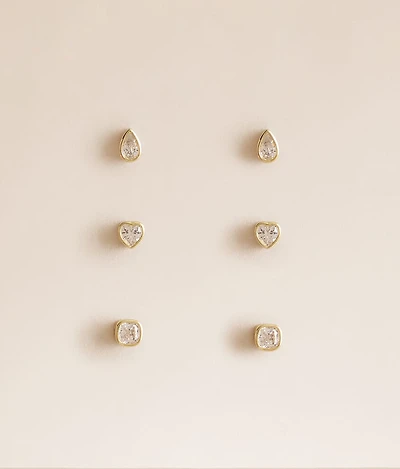 Lizzie Bezel Earring