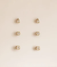 Lizzie Bezel Earring