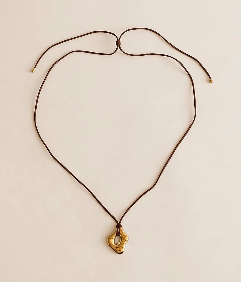 Sage Cord Necklace