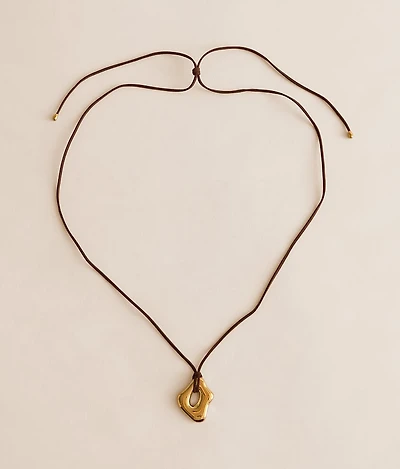 Sage Cord Necklace