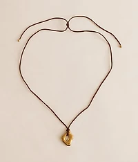 Sage Cord Necklace