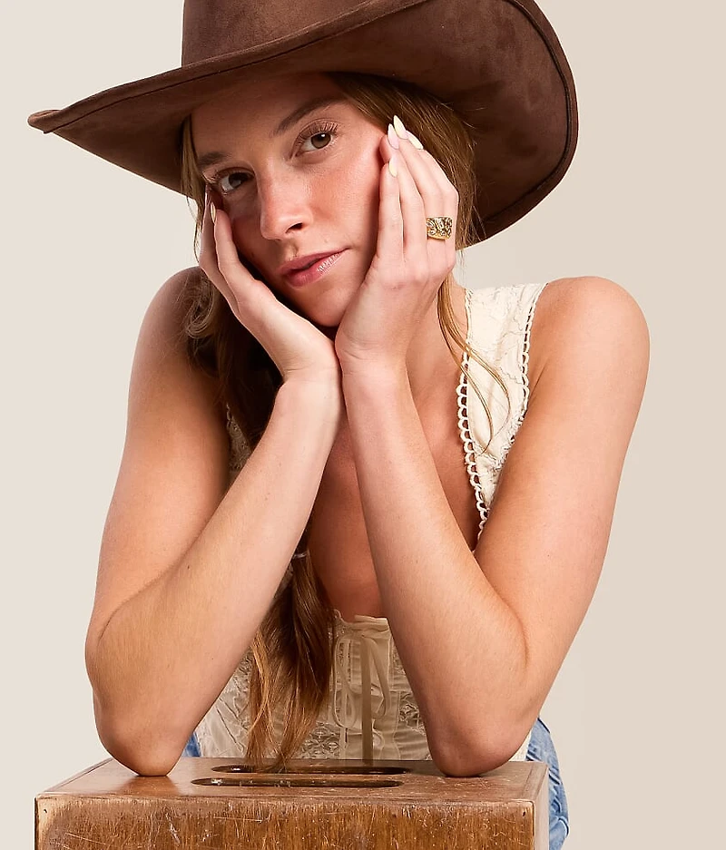 Georgie Bezel Statement Ring