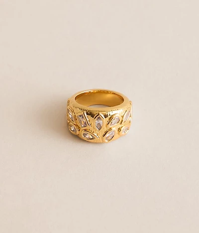 Georgie Bezel Statement Ring