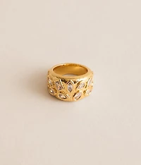 Georgie Bezel Statement Ring