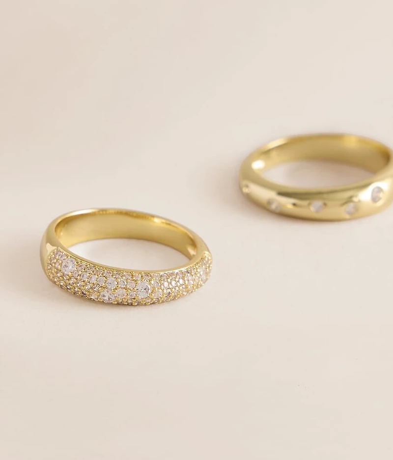 2 Pack Stacked Ring Set