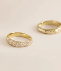 2 Pack Stacked Ring Set