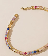 Rainbow Tennis Bracelet