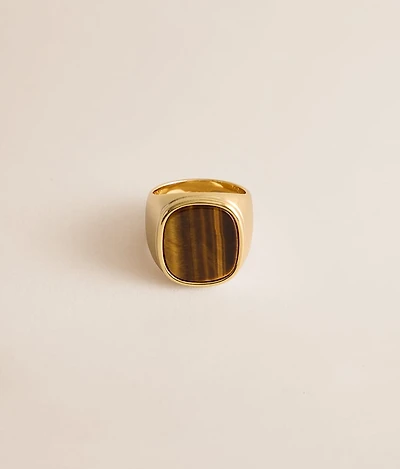 Tiger Eye Statement Ring