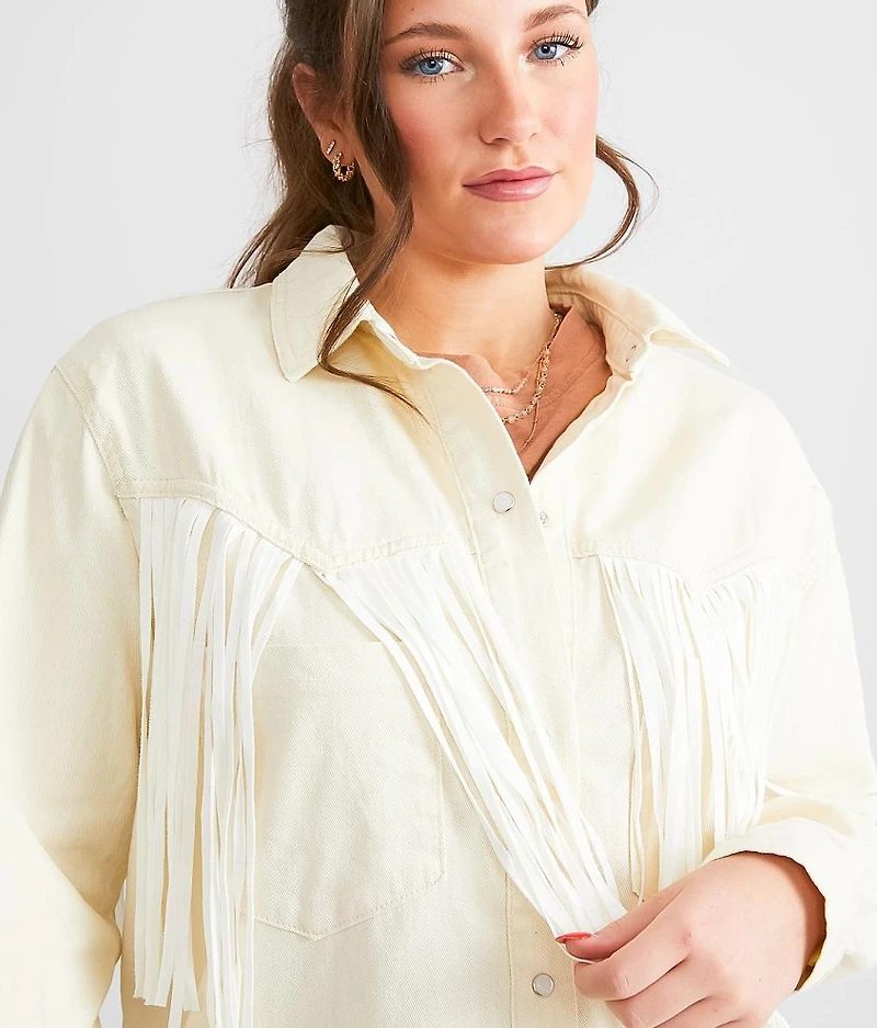 Fringe Denim Jacket