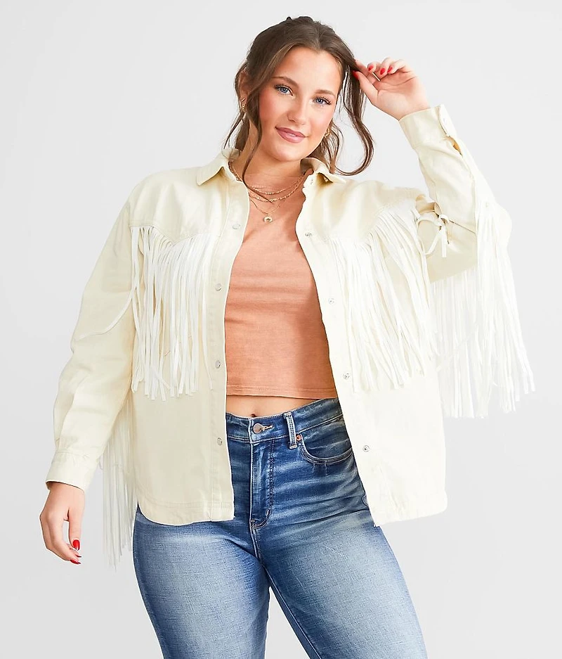 Fringe Denim Jacket