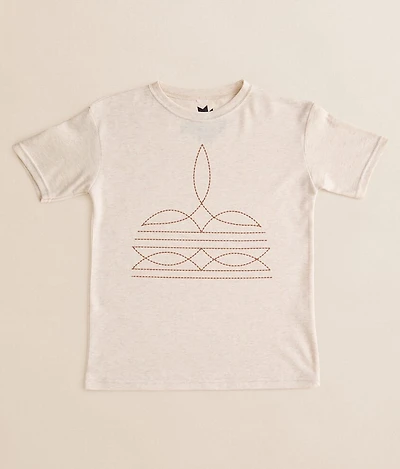 Girls - The Twisted Filly Boot Stitch T-Shirt