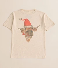 Girls - Holiday Cow T-Shirt