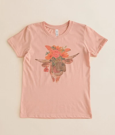 Girls - The Twisted Filly Flower Child Calf T-Shirt