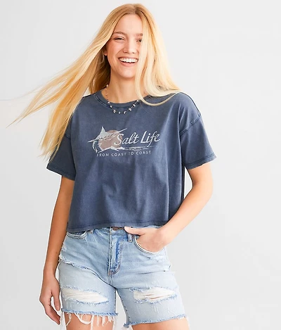 Marlin Sun Cropped Boyfriend T-Shirt