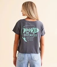 Hooked On Salt Water Cropped T-Shirt