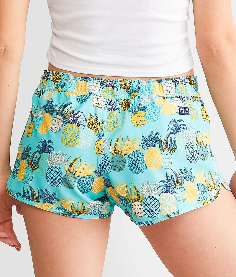 Pineapple Paradise Performance Stretch Short