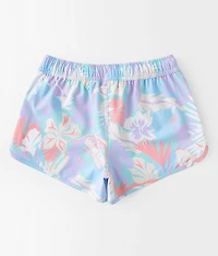 Girls - Retro Tropical Performance Stretch Short