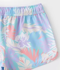 Girls - Retro Tropical Performance Stretch Short