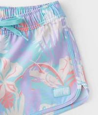 Girls - Retro Tropical Performance Stretch Short