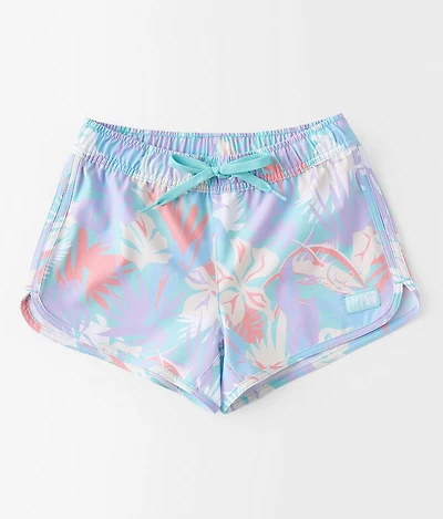 Girls - Retro Tropical Performance Stretch Short