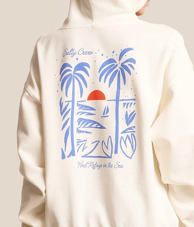 Geo Palm Hooded Sweatshirt
