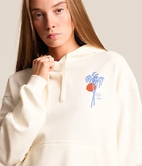 Geo Palm Hooded Sweatshirt